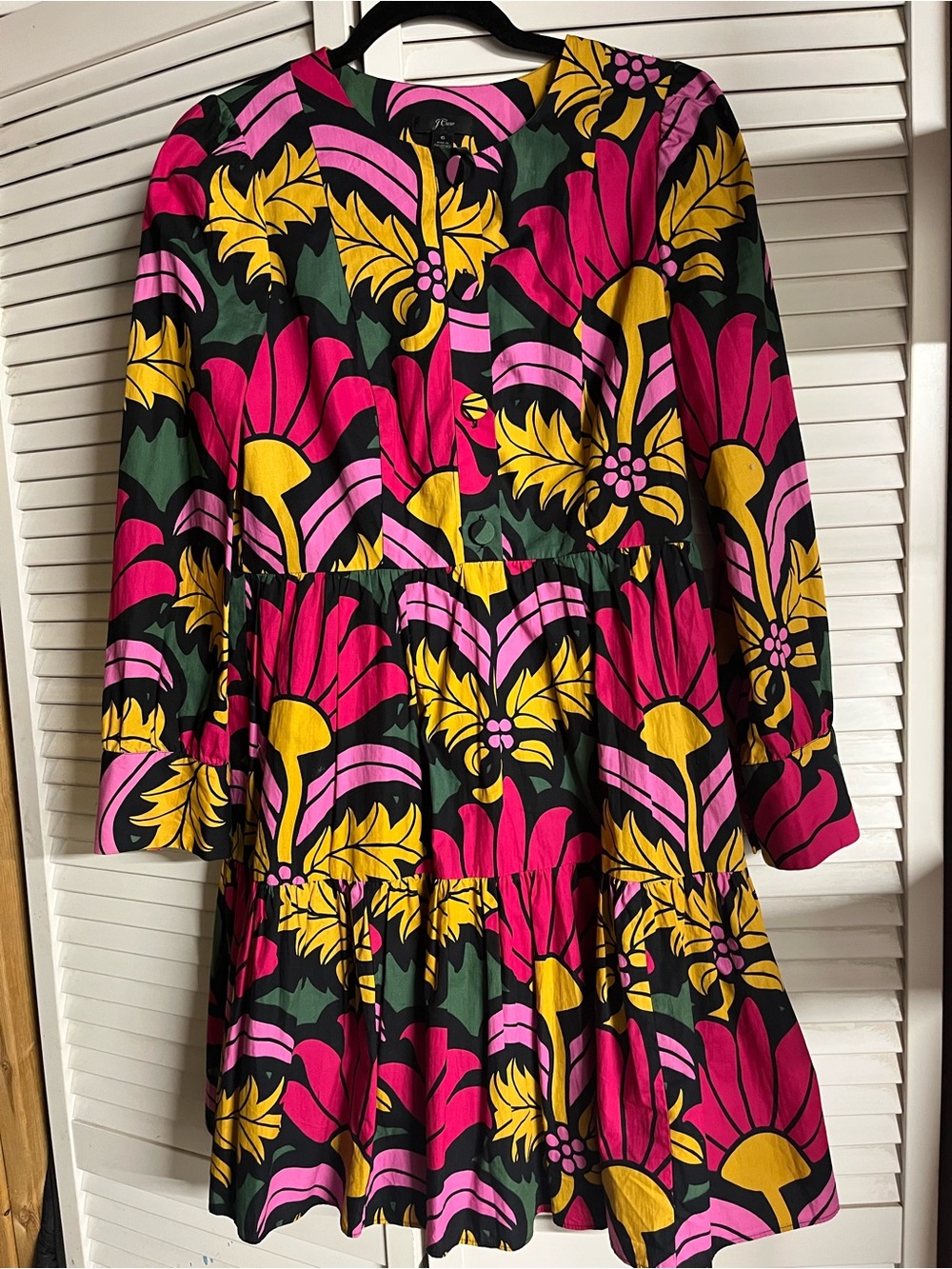 J. Crew Pink & Yellow Floral Shift Dress - Picture 2 of 11